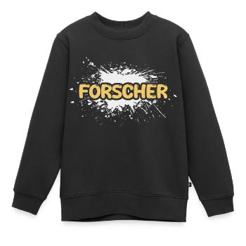Job Forscher - Kinder Premium Organic Sweatshirt - Schwarz - Vorne - AI Model Kid Female (0cm)