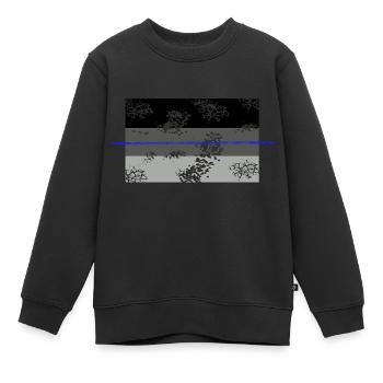 Shadow used blueline - Kinder Premium Organic Sweatshirt - Schwarz - Vorne - AI Model Kid Female (0cm)
