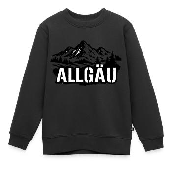 Allgau - Kinder Premium Organic Sweatshirt - Schwarz - Vorne - AI Model Kid Female (0cm)