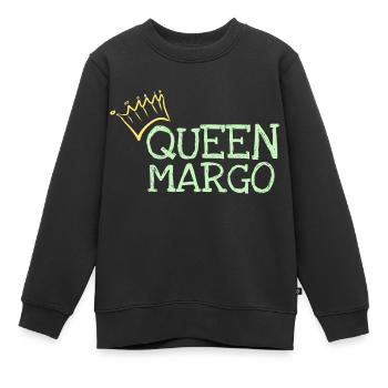 Vorname Margo - Kinder Premium Organic Sweatshirt - Schwarz - Vorne - AI Model Kid Female (0cm)