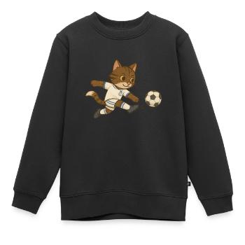 Madrid FUSS - Kinder Premium Organic Sweatshirt - Schwarz - Vorne - AI Model Kid Female (0cm)