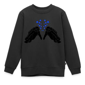 Diving Team Diving - Kids Premium Organic Sweatshirt - black - Front - AI Model Kid Female (0cm)