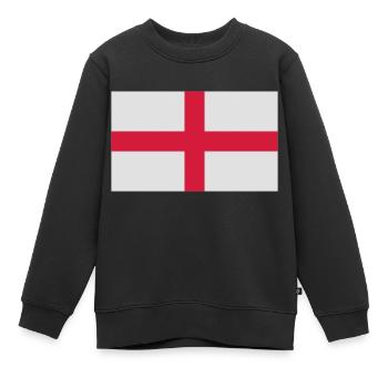 Angleterre - Sweat Premium enfant bio - noir - Devant - AI Model Kid Female (0cm)