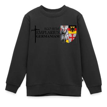 ESTGermaniam - Kinder Premium Organic Sweatshirt - Schwarz - Vorne - AI Model Kid Female (0cm)