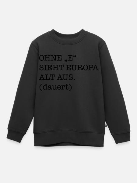 lustig - Kinder Premium Organic Sweatshirt - Schwarz