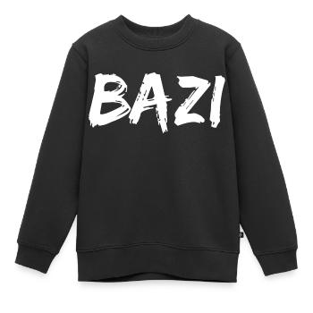 BAZI Bavarian expression - Kids Premium Organic Sweatshirt - black - Front - AI Model Kid Female (0cm)