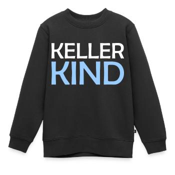 Kellerkind - Keller Kind - Lustiger Spruch Slogan - Kinder Premium Organic Sweatshirt - Schwarz - Vorne - AI Model Kid Female (0cm)
