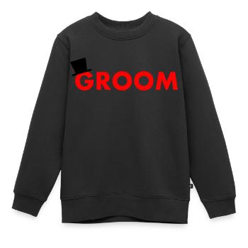 Groom - Kinder Premium Organic Sweatshirt - Schwarz - Vorne - AI Model Kid Female (0cm)