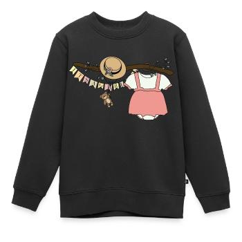 Baby girl - Kinder Premium Organic Sweatshirt - Schwarz - Vorne - AI Model Kid Female (0cm)