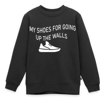 climbing - Kinder Premium Organic Sweatshirt - Schwarz - Vorne - AI Model Kid Female (0cm)