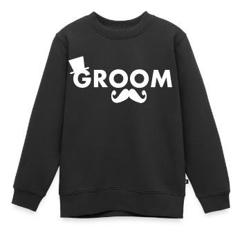 Groom - Kinder Premium Organic Sweatshirt - Schwarz - Vorne - AI Model Kid Female (0cm)