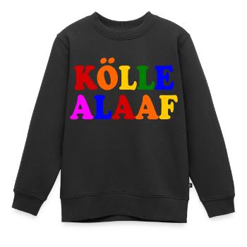 Kölle alaaf - Kinder Premium Organic Sweatshirt - Schwarz - Vorne - AI Model Kid Female (0cm)