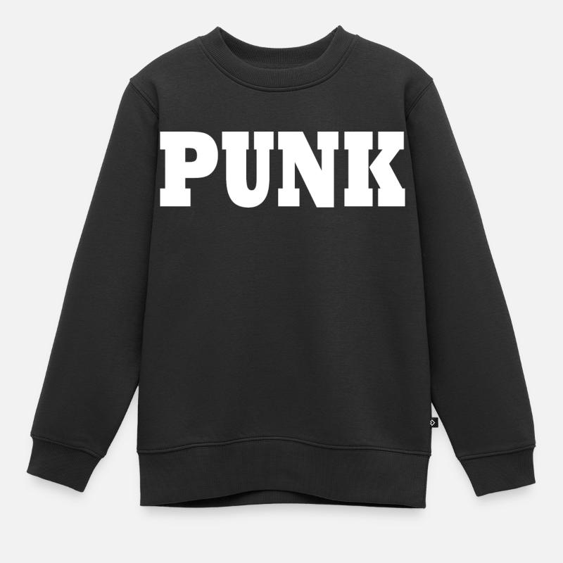 Punk - Kinder Premium Organic Sweatshirt - Schwarz