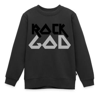 DIEU DE ROCHE - Sweat Premium enfant bio - noir - Devant - AI Model Kid Female (0cm)