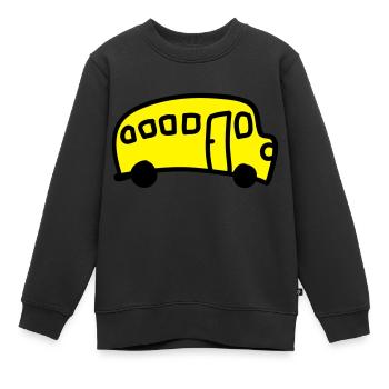 Bus - Kinder Premium Organic Sweatshirt - Schwarz - Vorne - AI Model Kid Female (0cm)