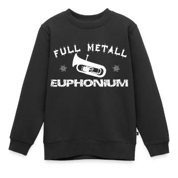 full-metall-euphonium - Kinder Premium Organic Sweatshirt - Schwarz - Vorne - AI Model Kid Female (0cm)