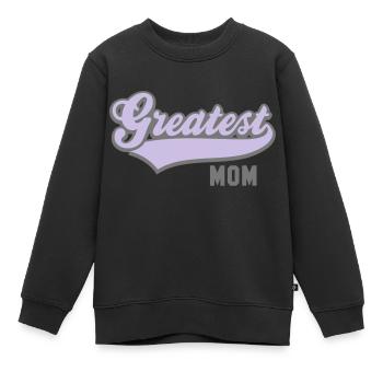 Le plus grand 2C MOM - Sweat Premium enfant bio - noir - Devant - AI Model Kid Female (0cm)