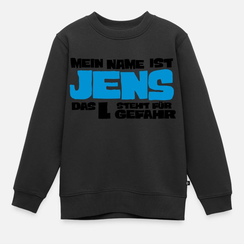 jens - Kinder Premium Organic Sweatshirt - Schwarz