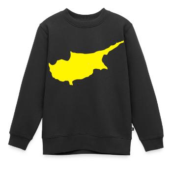 zypern - Kinder Premium Organic Sweatshirt - Schwarz - Vorne - AI Model Kid Female (0cm)
