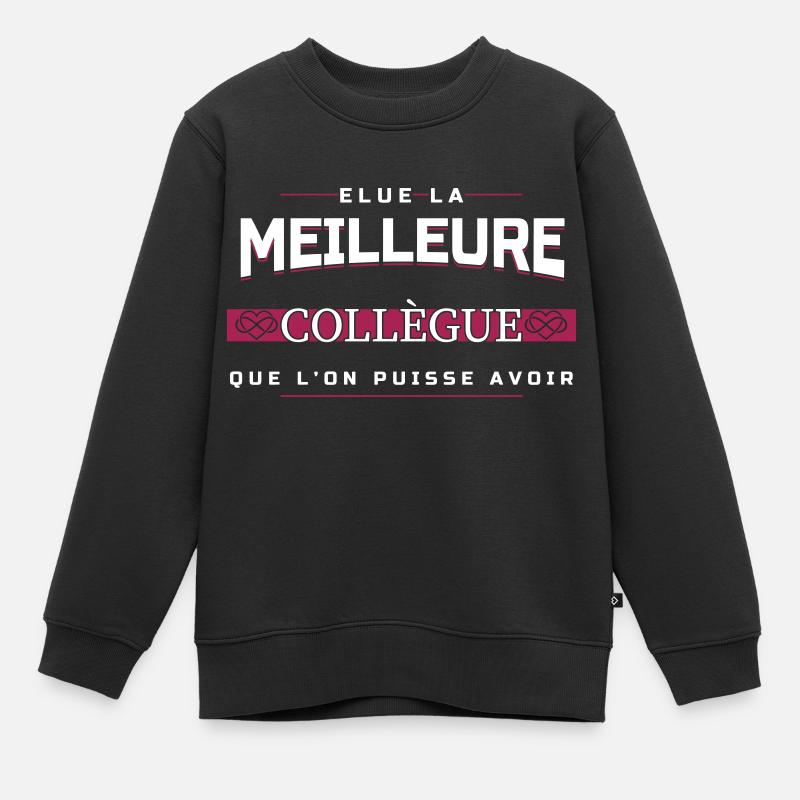 meilleure collegue - Sweat Premium enfant bio - noir