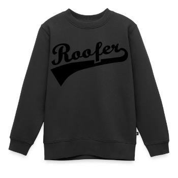 Dachdecker - Kinder Premium Organic Sweatshirt - Schwarz - Vorne - AI Model Kid Female (0cm)