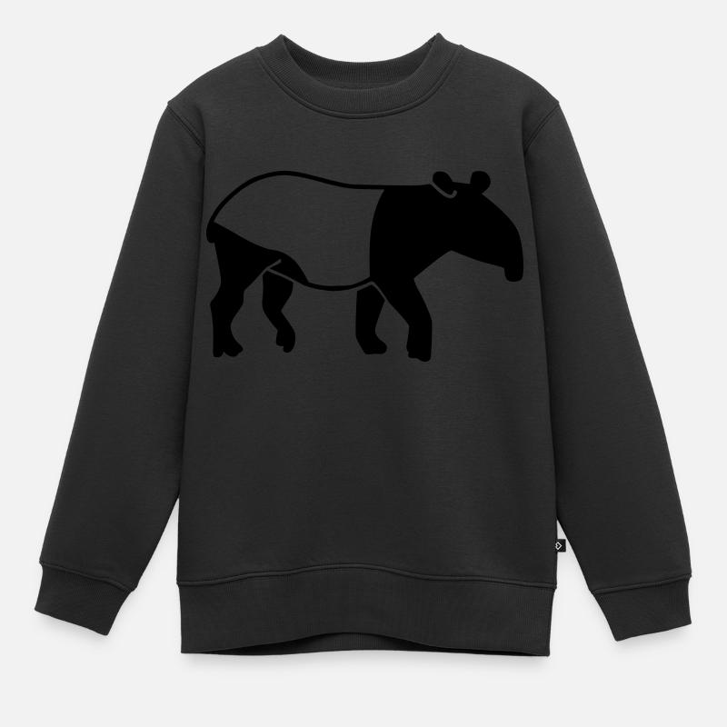 Tapir - Sweat Premium enfant bio - noir