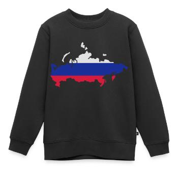 Russland - Kinder Premium Organic Sweatshirt - Schwarz - Vorne - AI Model Kid Female (0cm)