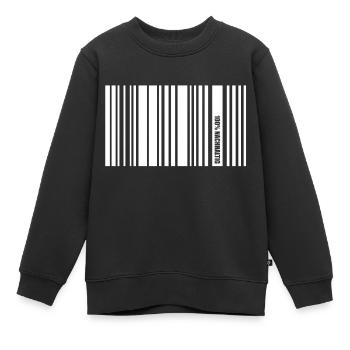 nachhaltig white - Kinder Premium Organic Sweatshirt - Schwarz - Vorne - AI Model Kid Female (0cm)