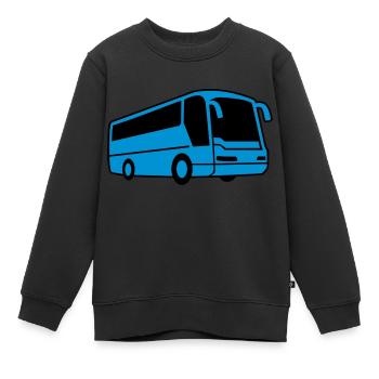 Bus - Kinder Premium Organic Sweatshirt - Schwarz - Vorne - AI Model Kid Female (0cm)