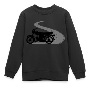Fahrzeug - Simson Straße - Kinder Premium Organic Sweatshirt - Schwarz - Vorne - AI Model Kid Female (0cm)