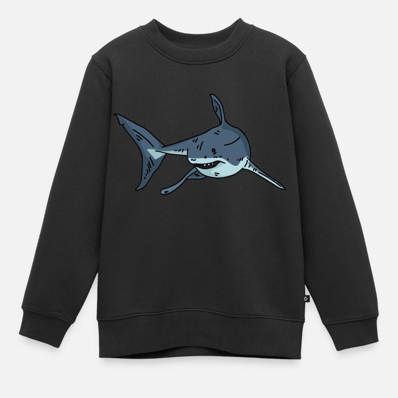 Requin Requin Requin - Sweat Premium enfant bio - noir