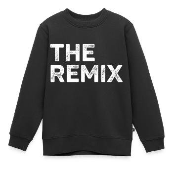 Vater Sohn Partnerlook The Remix The Original - Kinder Premium Organic Sweatshirt - Schwarz - Vorne - AI Model Kid Female (0cm)