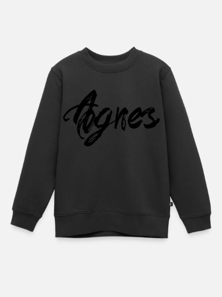 Agnès - Sweat Premium enfant bio - noir