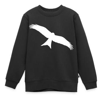 Rot-Milan - Kinder Premium Organic Sweatshirt - Schwarz - Vorne - AI Model Kid Female (0cm)