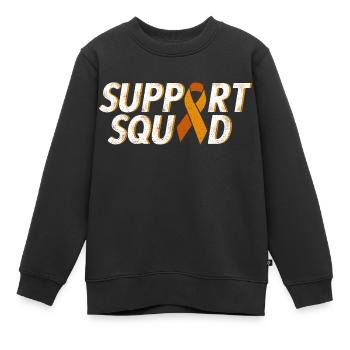Unterstützung Kader Bernstein Band Anhang Krebs - Kinder Premium Organic Sweatshirt - Schwarz - Vorne - AI Model Kid Female (0cm)