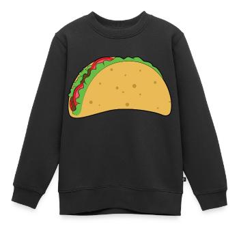 Taco - Kinder Premium Organic Sweatshirt - Schwarz - Vorne - AI Model Kid Female (0cm)