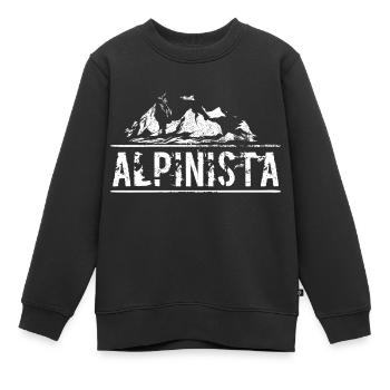 Alpinista Alpiniste alpiniste Sport Alpinisme - Sweat Premium enfant bio - noir - Devant - AI Model Kid Female (0cm)