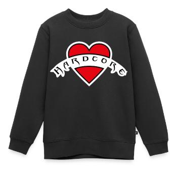 HardcoreRock - Sweat Premium enfant bio - noir - Devant - AI Model Kid Female (0cm)