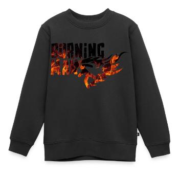 Burning Man - Kinder Premium Organic Sweatshirt - Schwarz - Vorne - AI Model Kid Female (0cm)