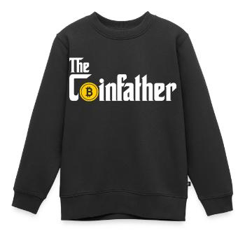 Crypto - Kinder Premium Organic Sweatshirt - Schwarz - Vorne - AI Model Kid Female (0cm)
