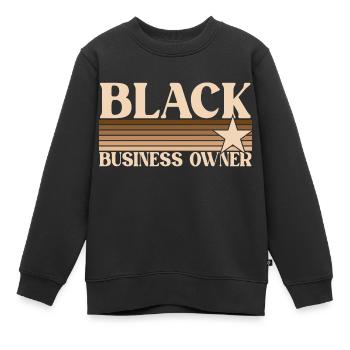 Propriétaire d’entreprise noir - Sweat Premium enfant bio - noir - Devant - AI Model Kid Female (0cm)