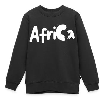 Afrique - Sweat Premium enfant bio - noir - Devant - AI Model Kid Female (0cm)