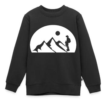 escalade - Sweat Premium enfant bio - noir - Devant - AI Model Kid Female (0cm)