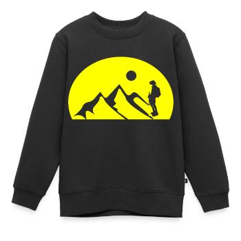 escalade - Sweat Premium enfant bio - noir - Devant - AI Model Kid Female (0cm)