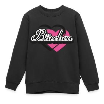 Kosename Bärchen Herz - Kinder Premium Organic Sweatshirt - Schwarz - Vorne - AI Model Kid Female (0cm)