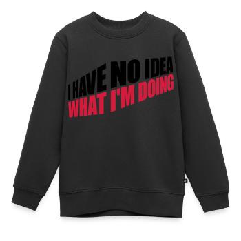 Aucune idée - Sweat Premium enfant bio - noir - Devant - AI Model Kid Female (0cm)