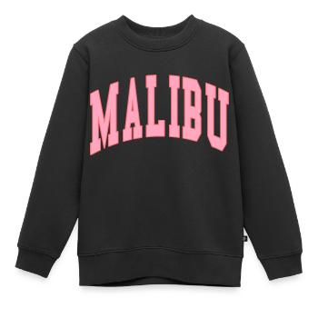malibu preppy rose nouveau - Sweat Premium enfant bio - noir - Devant - AI Model Kid Female (0cm)