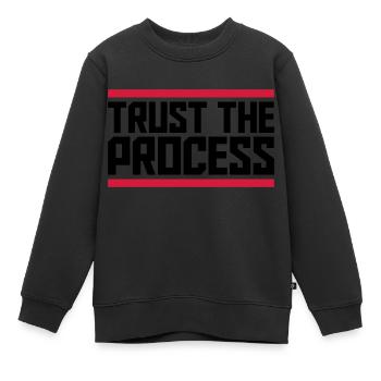 faire confiance au processus Devis - Sweat Premium enfant bio - noir - Devant - AI Model Kid Female (0cm)
