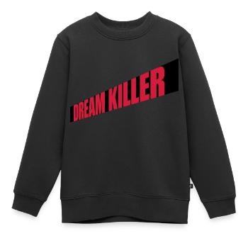 citation pessimiste tueur de rêves - Sweat Premium enfant bio - noir - Devant - AI Model Kid Female (0cm)
