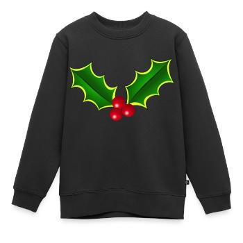 Holly - Kids Premium Organic Sweatshirt - black - Front - AI Model Kid Female (0cm)